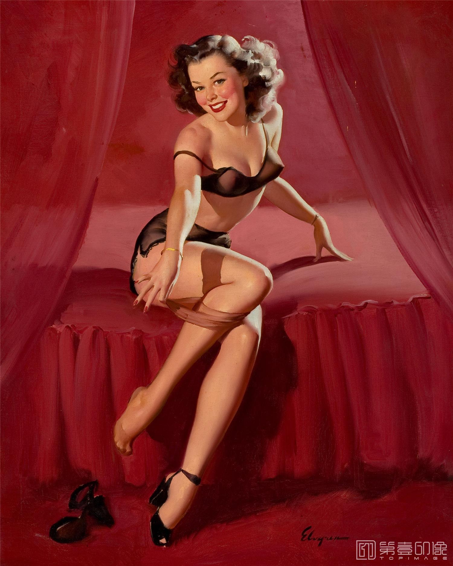 油画-吉尔·艾尔夫格雷恩 Gil Elvgren 作品集-94